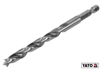 YATO Свердло по дереву YATO : Ø8 x 90/55 мм, хвостовик- HEX 1/4", HSS 4241  | YT-33865