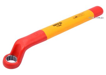 YATO Ключ накидний : Вигнутий, М12 мм, ізольований корпус VDE до 1000V (DW)