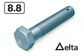Болт DIN 933 2М8х25 8,8 Delta