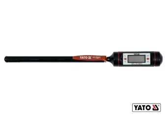 YATO Термометр електронний YATO з зондом- 130 мм, діапазон- -50ºС- +300ºС, живлення- 1.5 В (LR44)  |