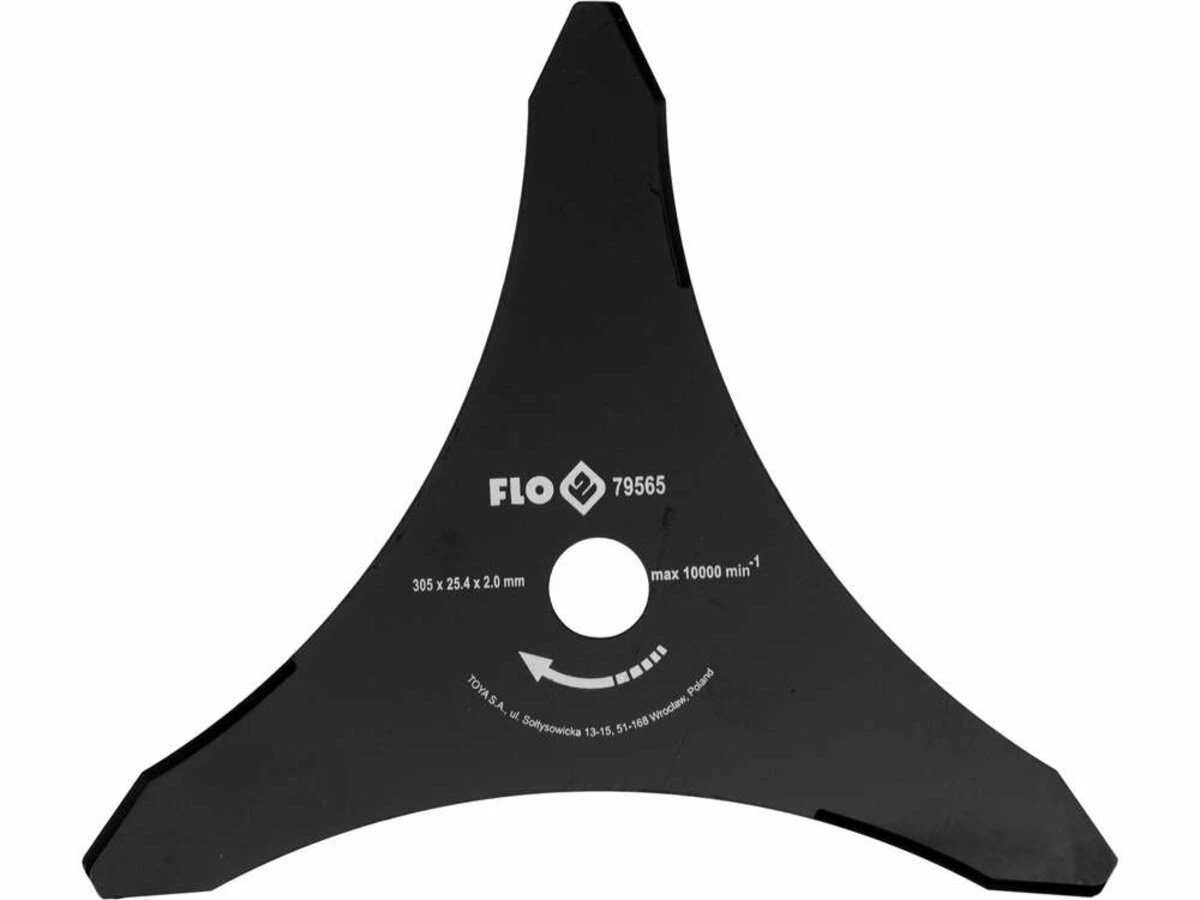 FLO Ніж 3-різцевий до бензокоси , 305 мм, кріпильний Ø= 25,4 мм  | 79565