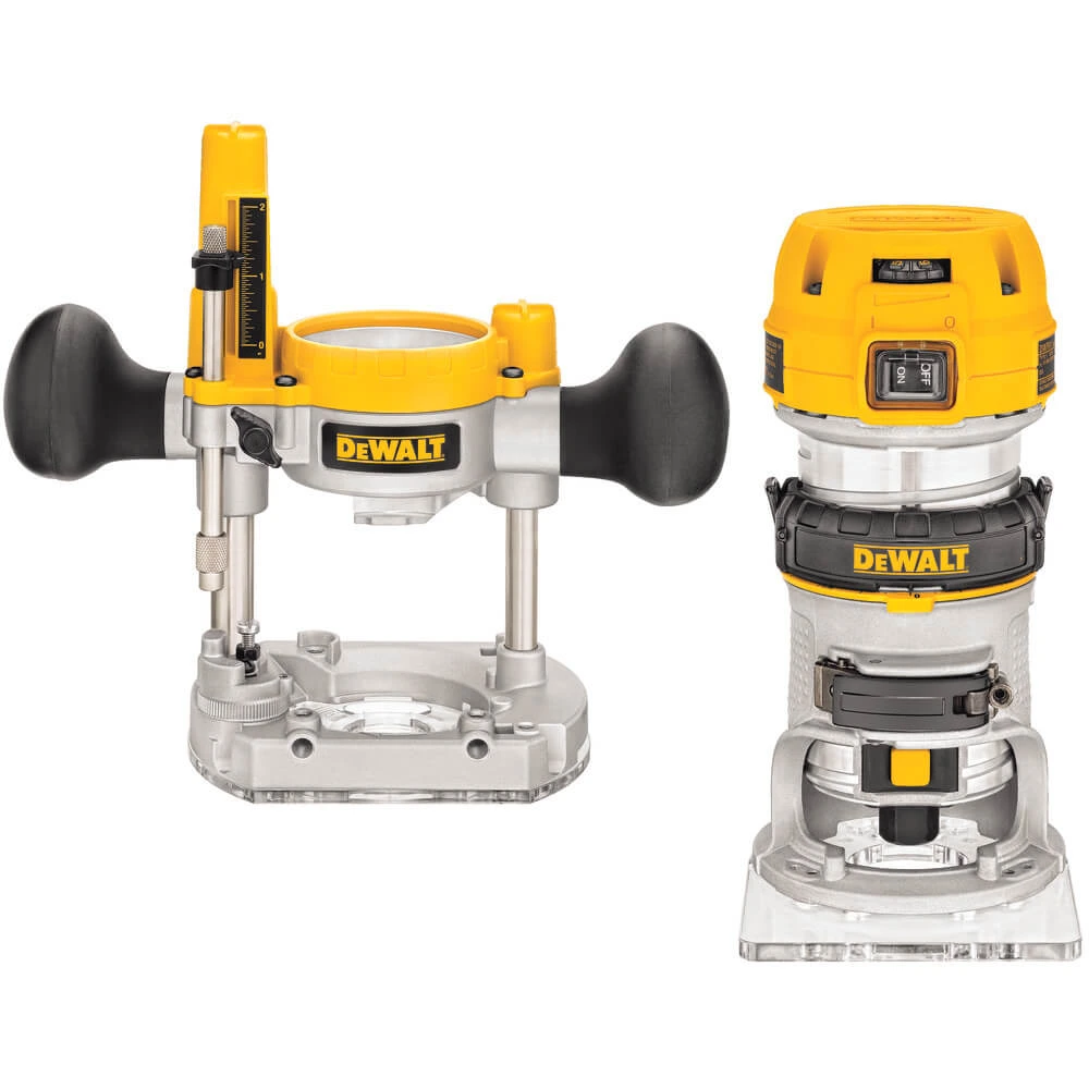 Фрезер DeWalt, 900 Вт, цанга 6-8 мм,16000-27000об/мин, 2 платформы, чемодан.