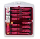 FELO Набор отверток высоковольтных E-SMART 1000 В 12 отверток + спецручка // 06391301