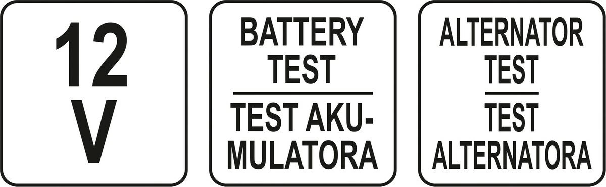 STHOR Тестер діодний цифровий напруги акумуляторів і генераторів до 12 В  | 81741