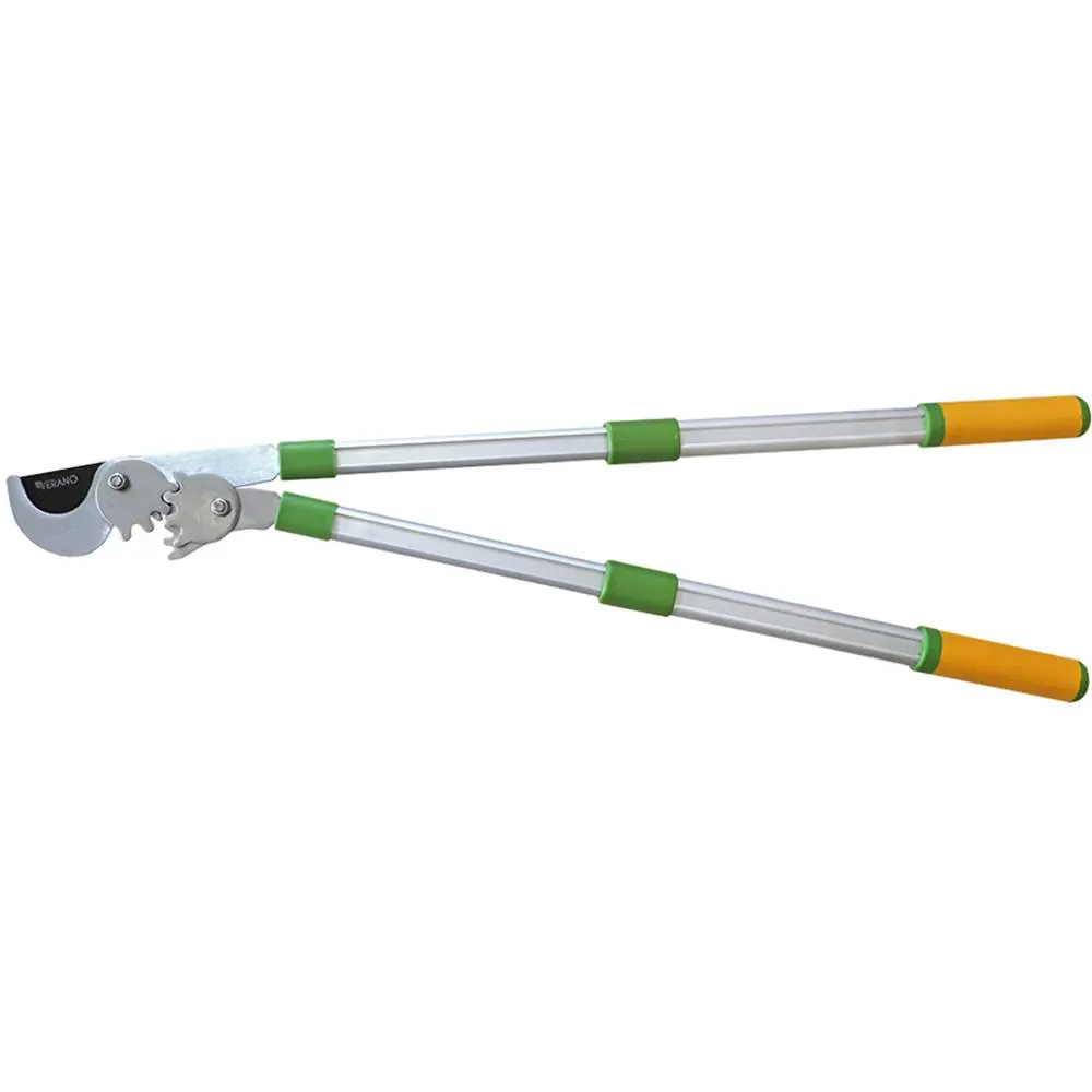 Секатор для гілок, зріз косий, зубчастий механізм, телескопічні рукоятки VERANO | 71-836