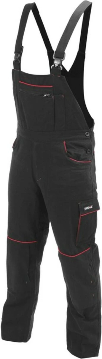 YATO Комбінезон робочий COMFY YATO розмір L, чорно-червоний, 9 кишень, 100% бавовна  | YT-79252