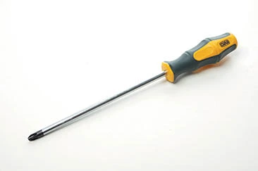 Отвертка крестовая обрезиненная рукоятка СrV PH3х200мм (Phillips) (двухкомпонентная) СИЛА