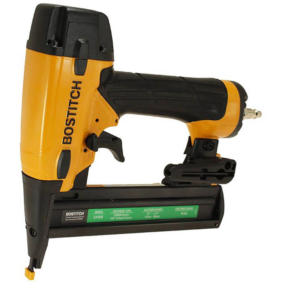Пістолет скобозабивний BOSTITCH, пневматичний, тип кріплення "SX",4-16 мм | SX1838-E