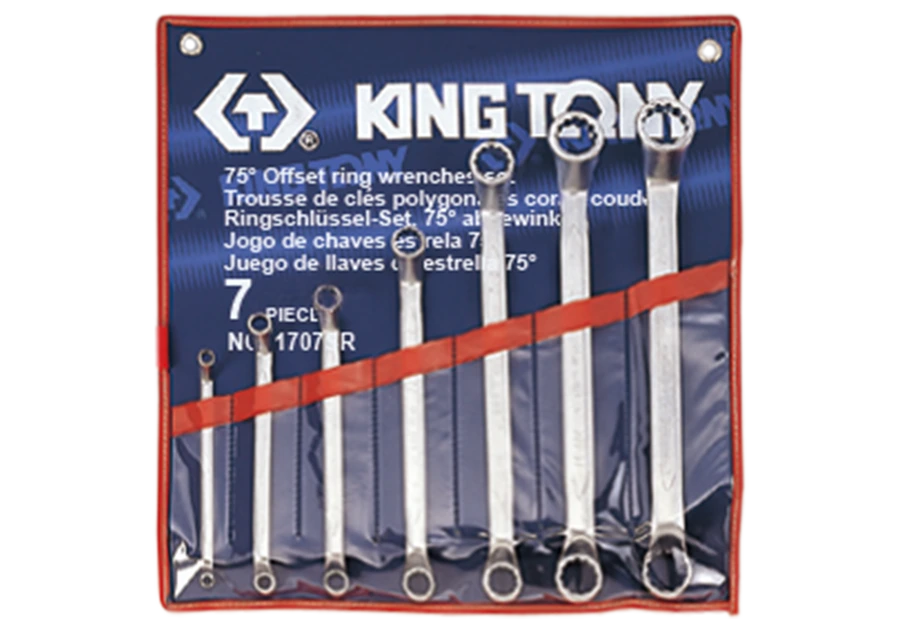 KING TONY Набор накидных ключей 1/4"-9/8", 7 шт. 1707SR | 1707SR