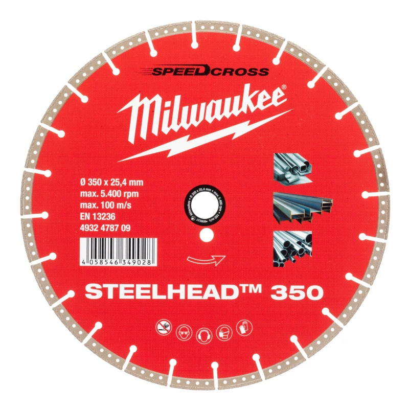 MILWAUKEE Алмазный диск STEELHEAD 350 (RU) (1 шт) | 4932478709