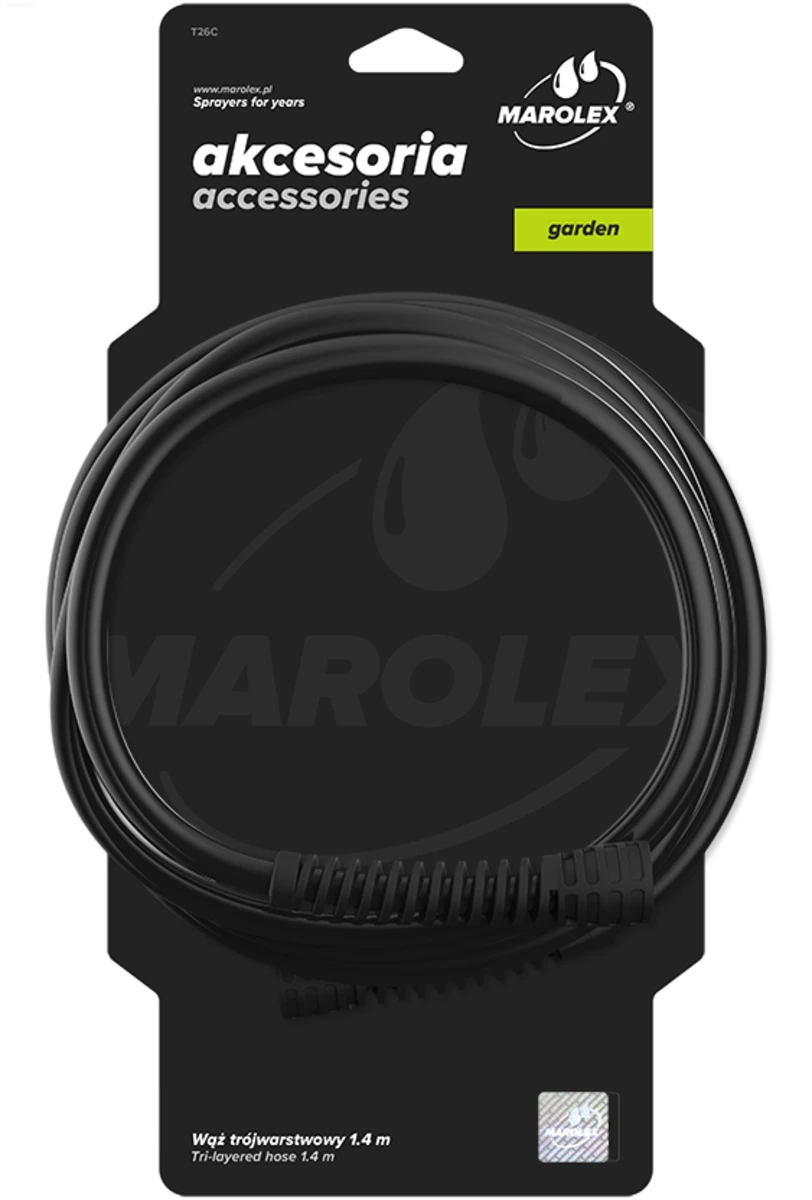 MAROLEX Шланг з гайками : 140 см (P097.064)(T26C)(hobby,profession,profession+,titan,movi,x-line) | 