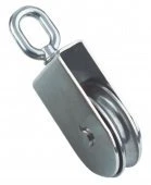 Блок квадратный нержавеющий такелажный с вертлюгом /// 8392