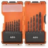 AEG Набор сверел по металлу HSS-R2.0-10.0 19 шт.в пластиковом кейсе