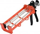 YATO Пістолет скелетний для нанесення герметиків, з подвійним картриджем YATO : l= 245 мм, w= 100 мм