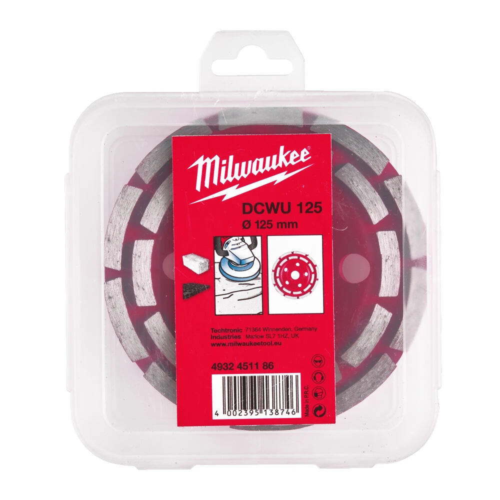 MILWAUKEE Чашка алмазна шліфувальнаDCWU 125, Ø125мм | 4932451186