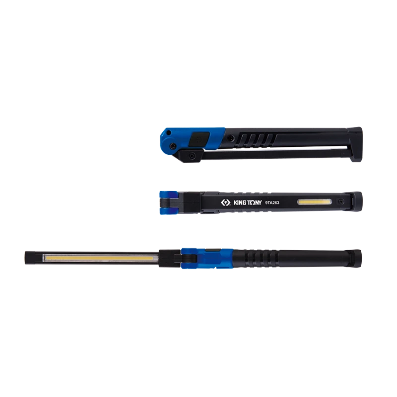 KING TONY Фонарь светодиодный складной 2W COB + 1.5W COB + 1W SMD (Top) | 9TA263