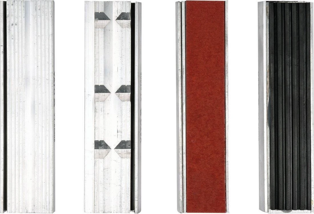 YATO Губки змінні до лещат м'які YATO: b=125мм, з алюмінієвою основою і магнітним кріпленням, 4 пари