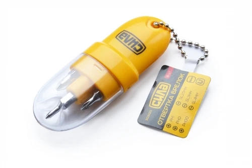 Отвертка Брелок CrV 6 бит СИЛА