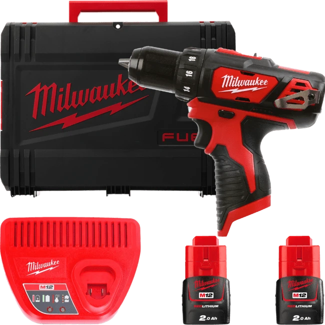 MILWAUKEE Дрель-шуруповерт M12 BDD-202X крут. мом. 30 Нм | 4933446040