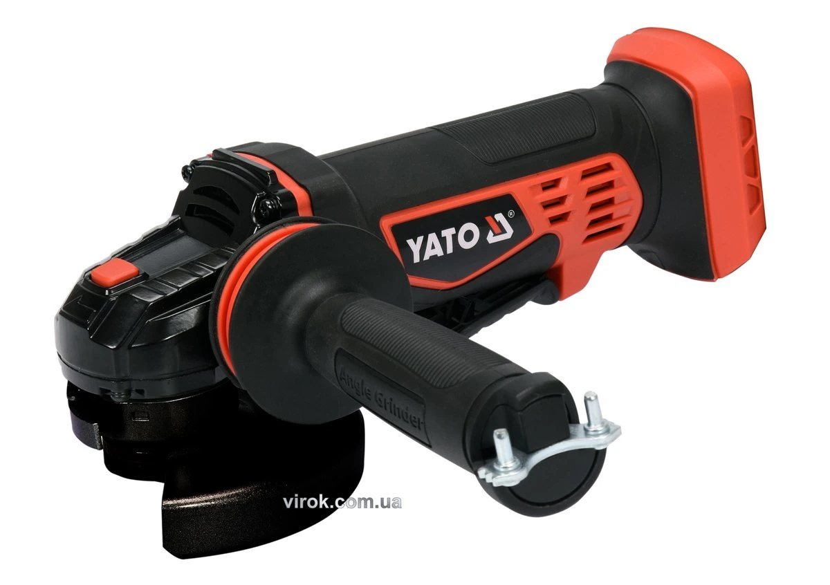 YATO Шліфмашина кутова акумуляторна YATO 18 В, для диска Ø=125 мм (БЕЗ АКУМУЛЯТОРА)  | YT-82827