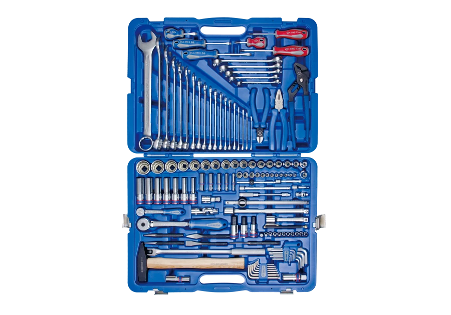 KING TONY Набор инструментов универсальный 128 ед. 1/4"+1/2" 12-ти гранные | 7028MR