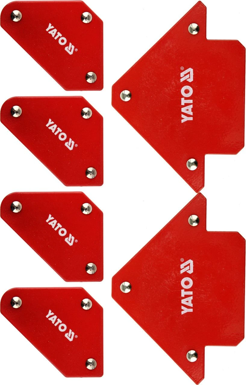 YATO Кутники магнітні для зварюв YATO: кут:45°,90°,135°,4-4.5 кг,43х72х12мм, 2-11,5кг, 82х118х14мм  
