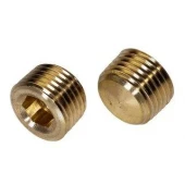 Заглушка DIN 906 R с дюймовой резьбой, латунь