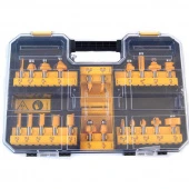 DeWALT Набор фрез универсальный для фрезеров , Ø хвостовика 8 мм, в наборе 22 шт.