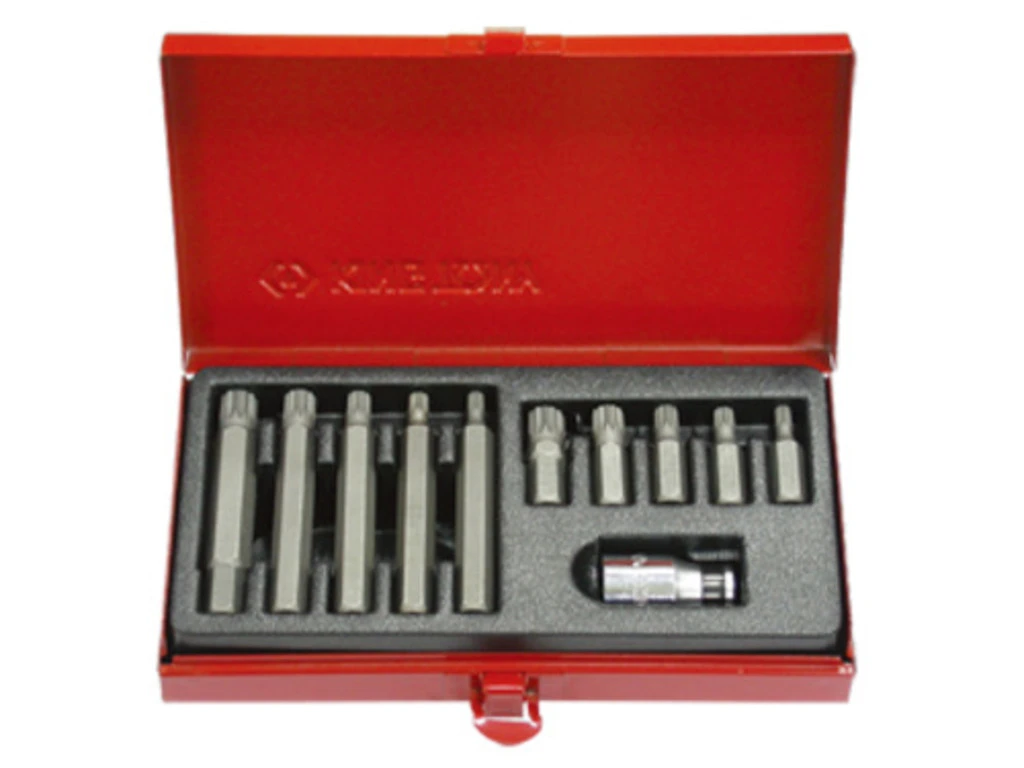 KING TONY Набор бит 11ед. хвостовик 10мм SPLINE 1/2" | 1011MQ