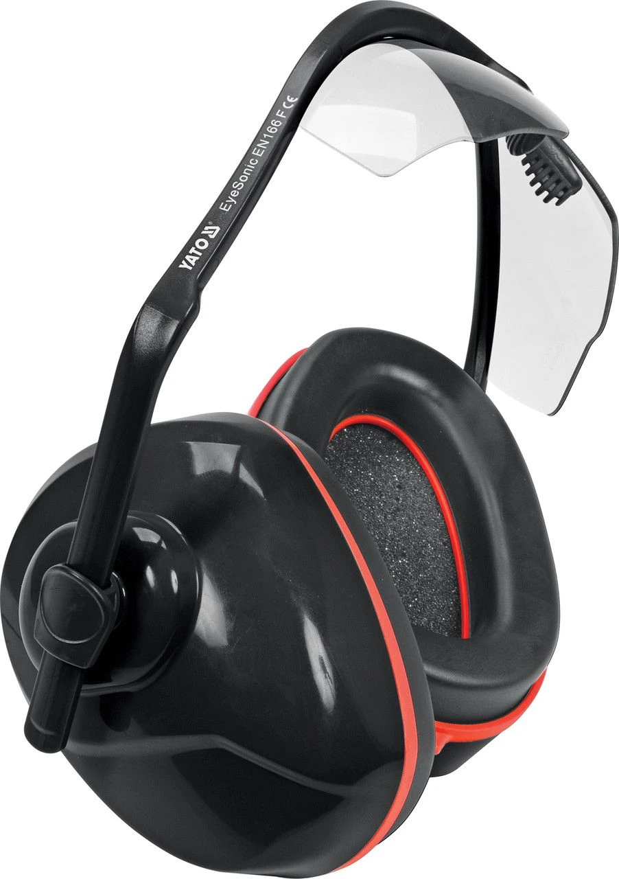 YATO Навушники протишумні комбіновані з захисними окулярами YATO  | YT-74636