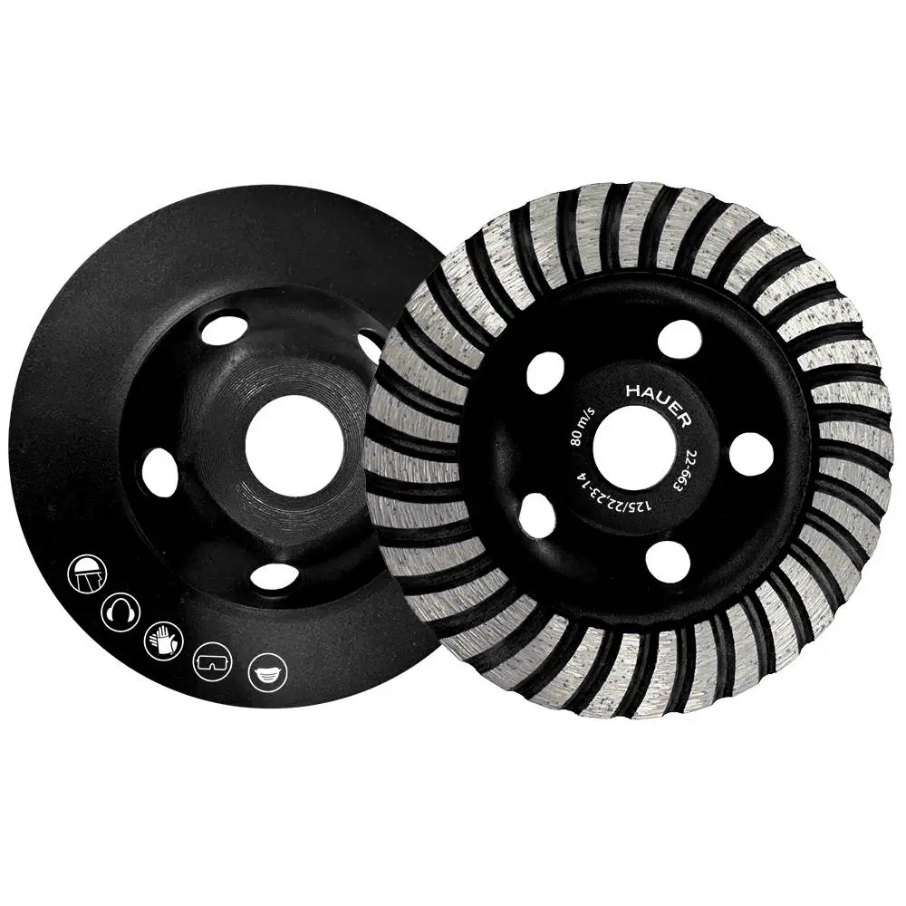 Фреза алмазна по бетону TURBO, 125 мм Hauer | 22-663