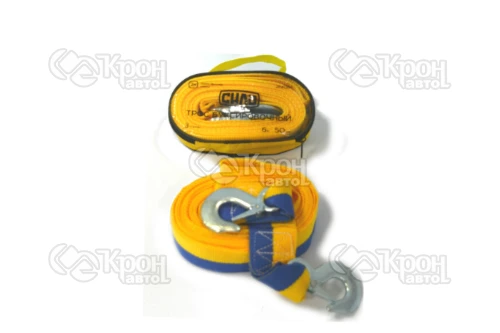 Трос буксировочный 6м*50мм 3т (крюк) (сумка) СИЛА