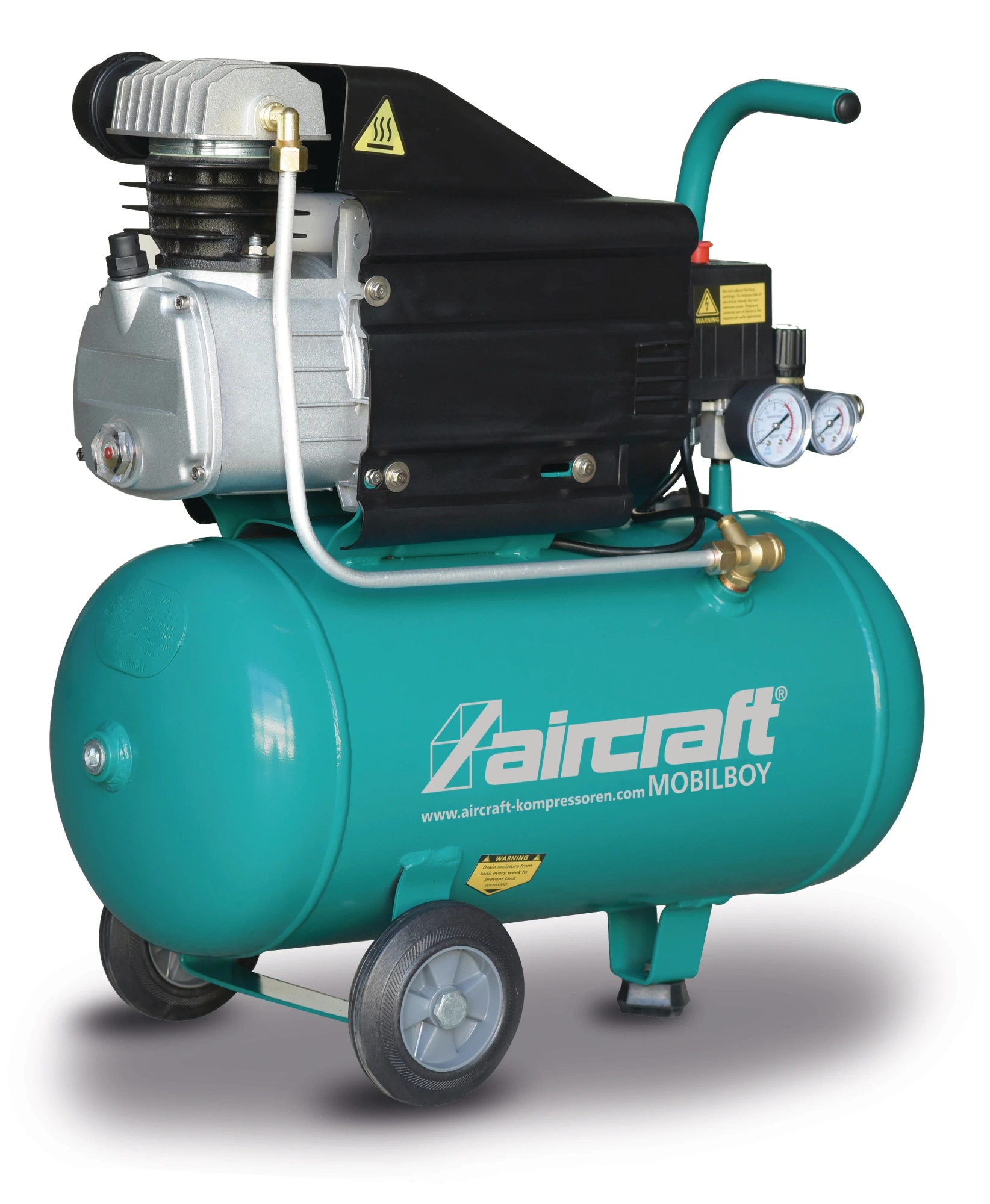 AIRCRAFT Компрессор поршневой прямоприводный AIRCRAFT MOBILBOY 241/24 AC (ресивер 24 л, пр-сть 190 л