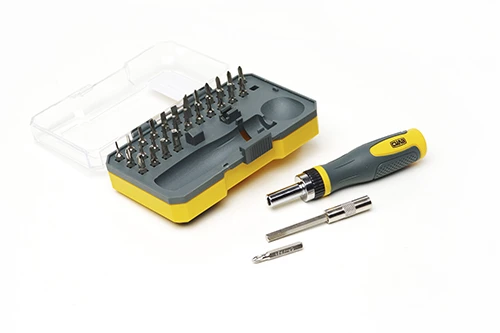 Отвертка реверсивная с битами CrV в кейсе 30шт СИЛА