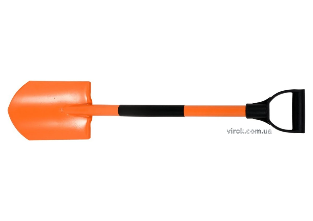 FLO Лопата саперна (штикова) 17,5 х 25 см з металевим держаком і DY ручкою  | 35833