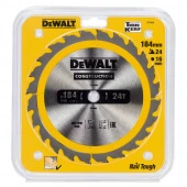 DeWALT Диск пильный CONSTRUCTION, 184х16 мм, 24z (ATB) + 16 град