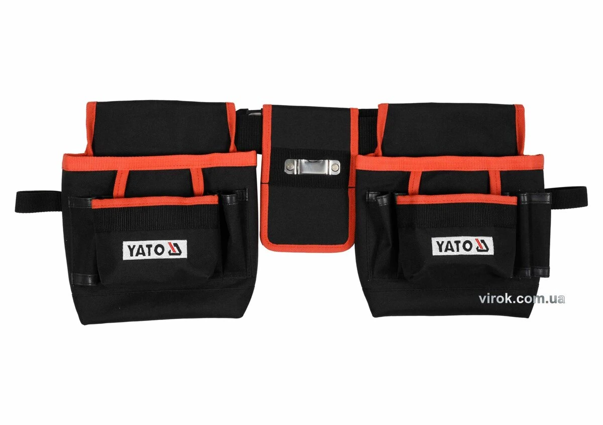 YATO Пояс з 4 кишенями для інструментів і тримачем для рулетки YATO  | YT-74002