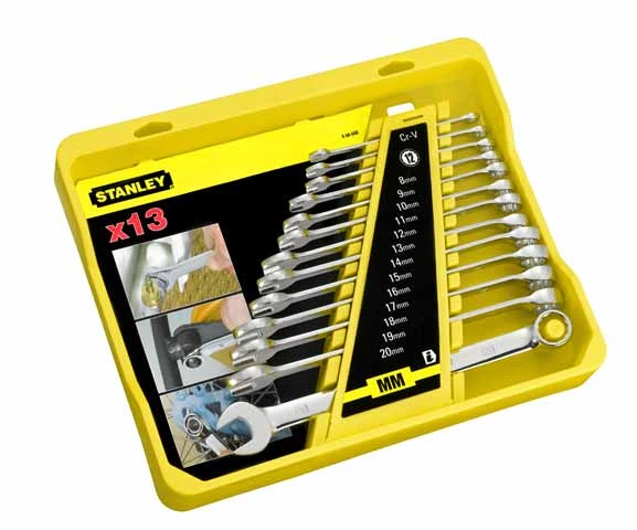 STANLEY 4-94-648 Набор ключей рожково-накидных удлиненных 13ед