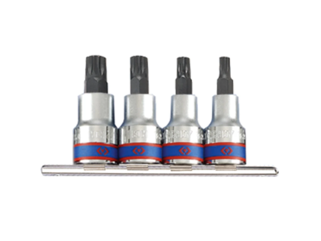 KING TONY Комплект SPLINE 1/2" М6;М8;М10;М12. | 4126PR