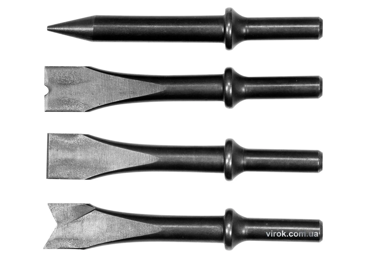 YATO Долота і зубила l= 120 мм YATO до пневматичного молотка YT-0990 і 81133, компл. 4 шт.  | YT-099