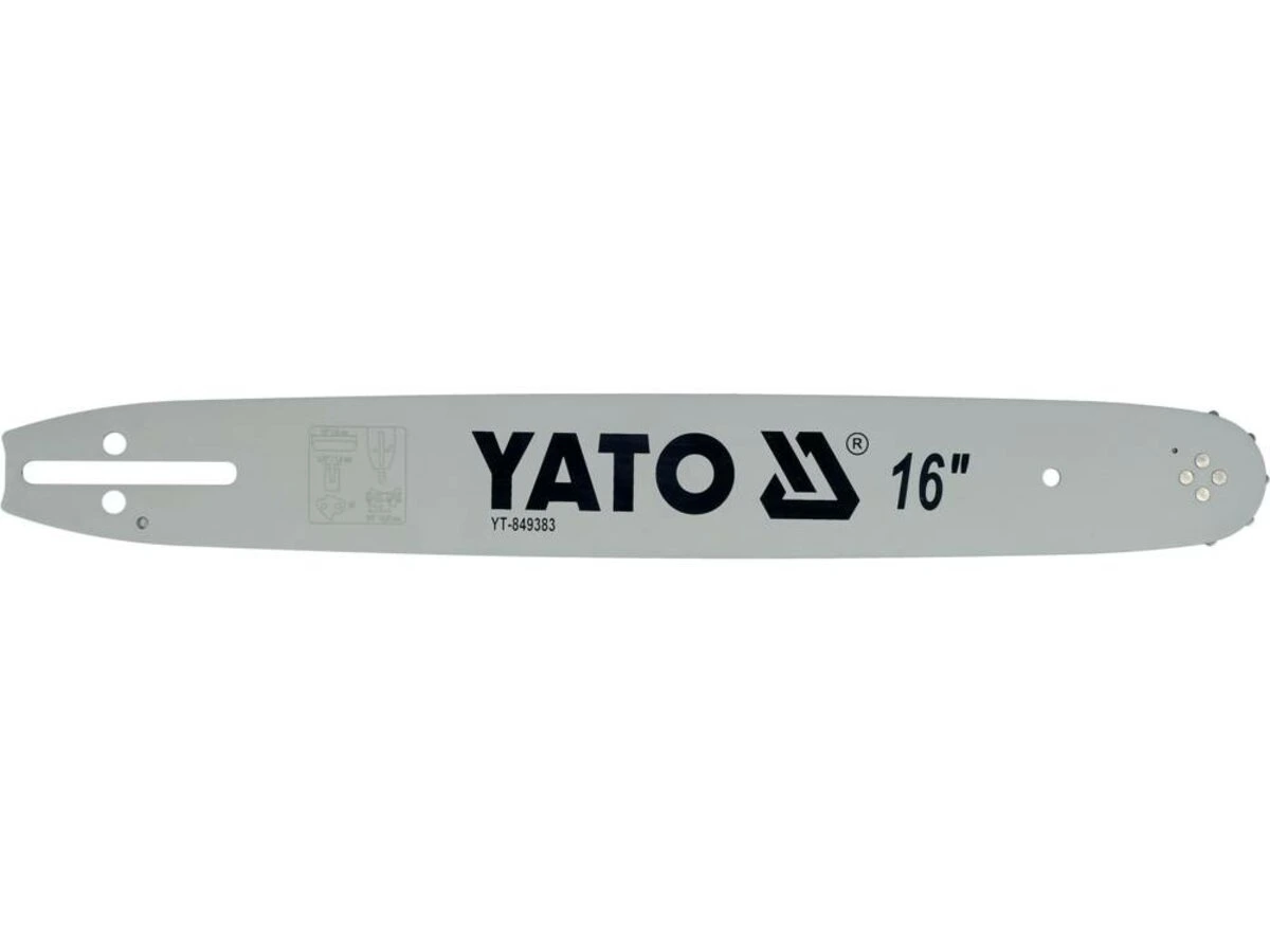 YATO Шина напрямна ланцюгової пили YATO l= 16"/ 40 см (56 ланок) для ланцюгів YT-84953  | YT-849383
