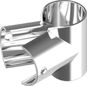 Зажим Open ”T” 60°/90° нержавеющий // M 8148