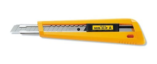 Нож OLFA NA-1 с выдвижным лезвием, с противоскользящим покрытием, автофиксатор, 9мм