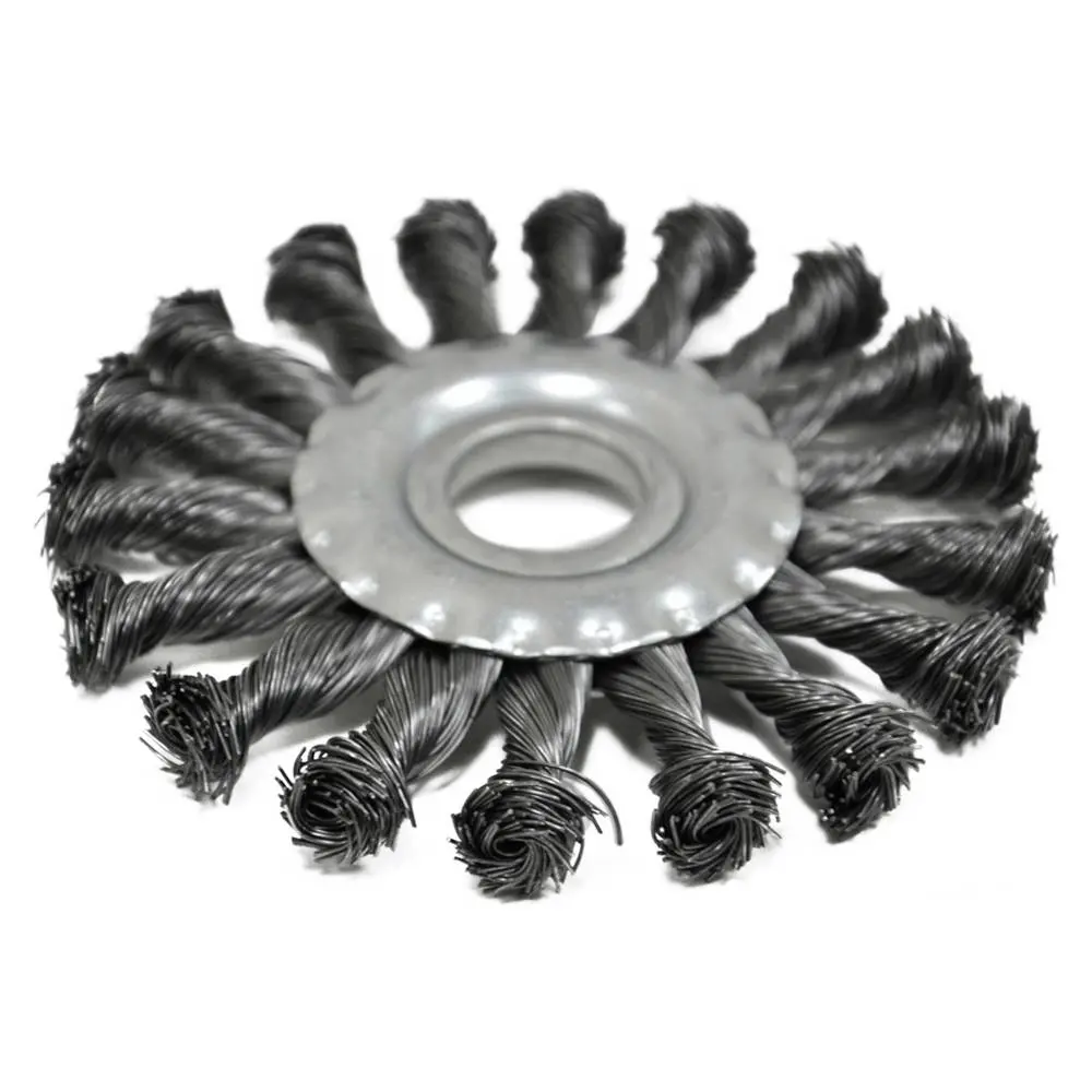 Щітка крацовка закручена, 100х22,2мм Spitce | 18-160