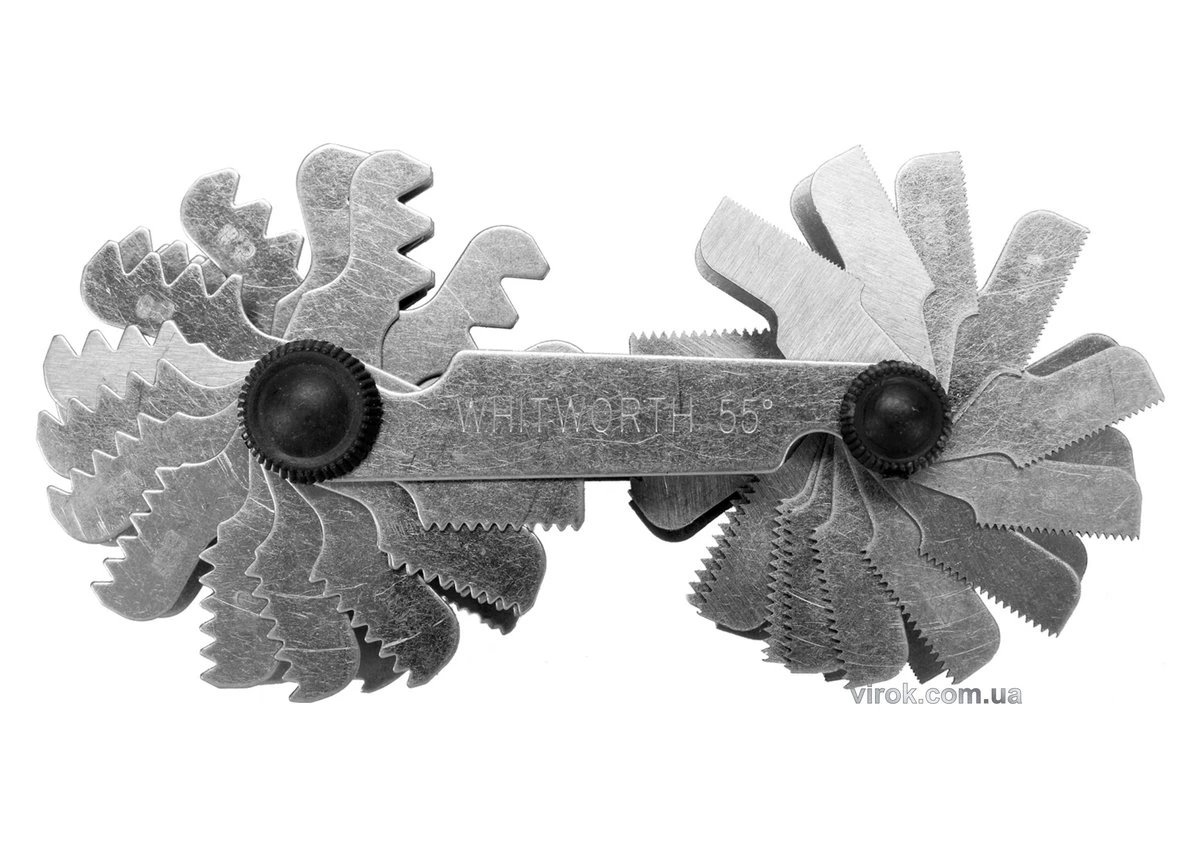 YATO Різьбомір метричний 60° і WHITWORTH 55° YATO з 52 шаблонами в діапазоні 0,25- 6,0 мм і 4-62  | 