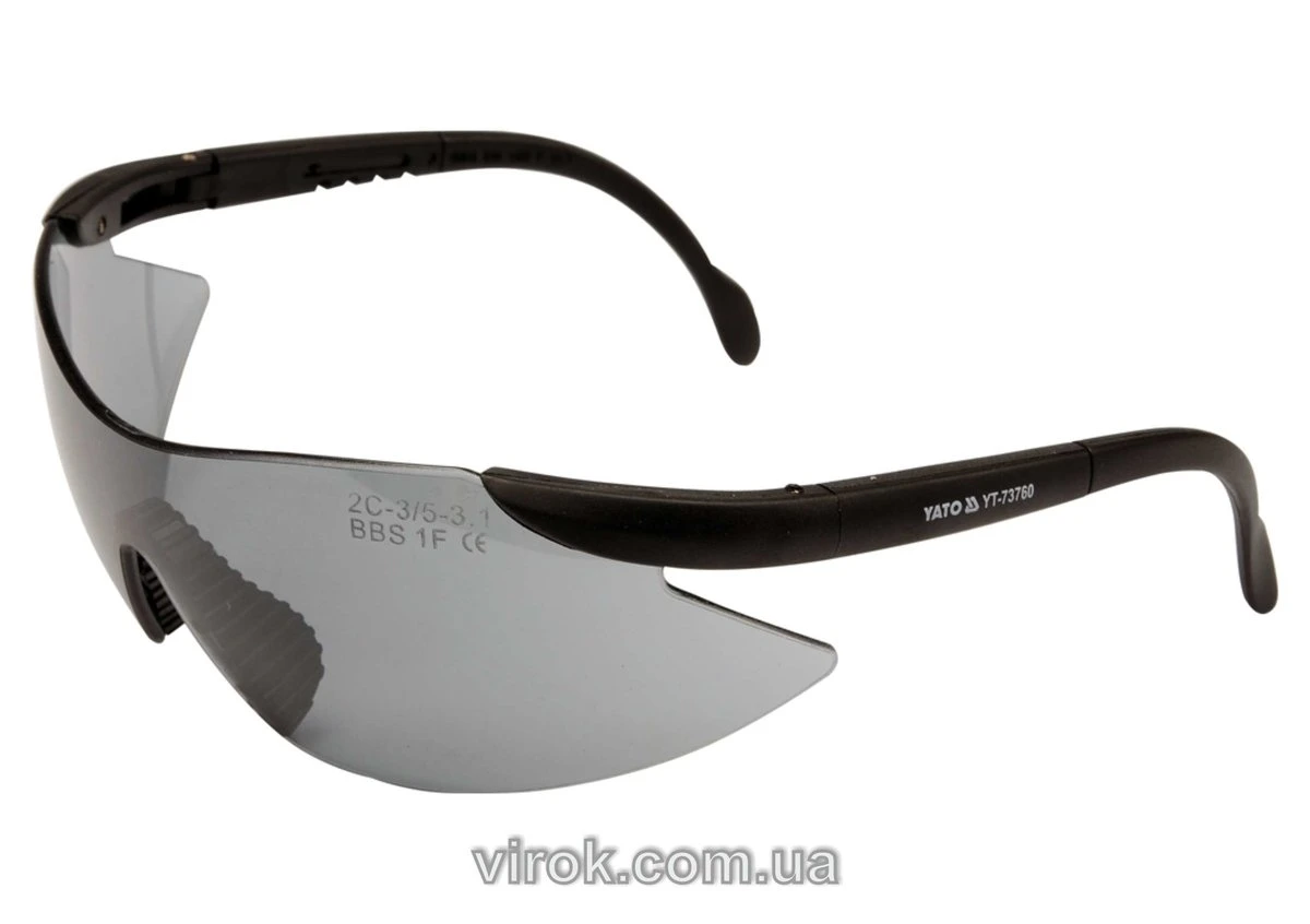 YATO Окуляри захисні YATO відкриті, затемнені, без оправи  | YT-73760