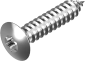 Саморез нержавеющий с полупотайной головкой, шлиц TORX, WS 9479 или DIN 7983