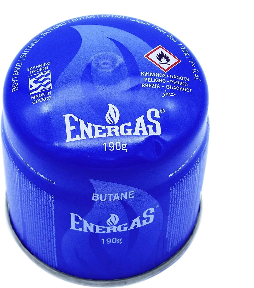 VIROK Балон газовий 1-разовий ENERGAS пробивний. 190g/330ml. type 200 BUTAN (E417)  | ENE190
