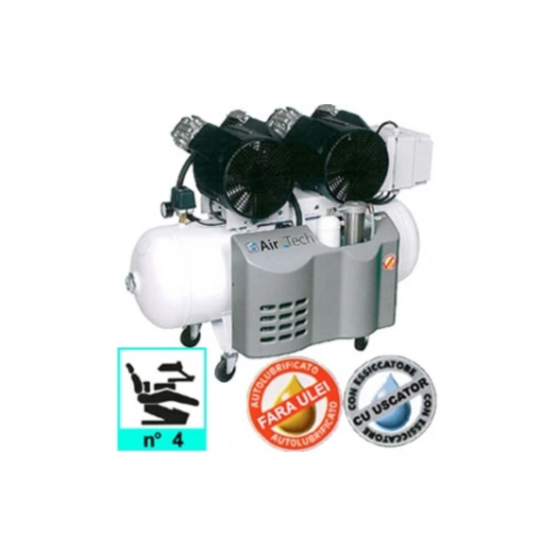 FIAC Компрессор безмаслянный медицинский AIR-TECH 400 EM (на 4 установки) | 1121670014