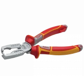 NWS Щипці для зняття ізоляції з ізол. ручками VDE до 1000В: L=180 мм, Ø≤16 мм // 1451-49-VDE-180  